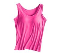 Débardeur Femme Soutien Intégré Confortable sans Armatures Sport Yoga Extérieur Décontracté Moderne (M)