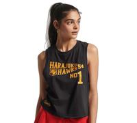 Superdry Vintage Collegiate Tank Gilet/Surgilet, Noir, M Femme