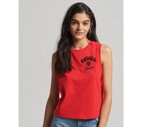 Superdry Vintage Collegiate Sleeveless T-shirt Rouge S Femme