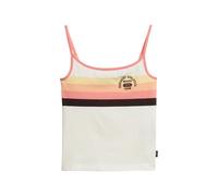 Superdry Essential Branded Sleeveless T-shirt Beige L Femme