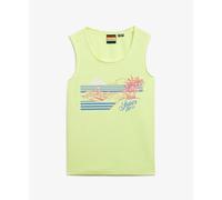 Superdry Outdoor Stripe Scoop Sleeveless T-shirt Jaune M Femme