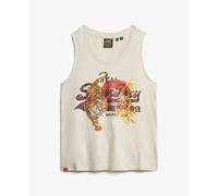 Superdry Vl Tokyo Scoop Sleeveless T-shirt Beige L Femme