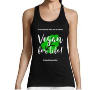 Débardeur Femme Tue Les Mauvaises Ondes Pas Les Animaux - Vegan for Life ! - #meatismurder | Tee Shirt sans Manche pour Vegan, végét S