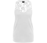 Débardeur femme - URBAN CLASSICS - Loose - Dentelle - 100% coton - Blanc M