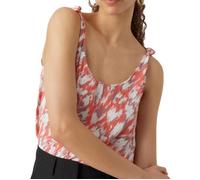 Débardeur Femme - VERO MODA - Enny Singlet - Rose/Blanc - Sans Manches - Motif Imprimé S