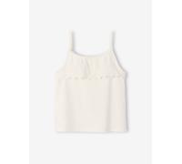 VERTBAUDET Débardeur Fille avec Volants en Broderie Anglaise écru 6A