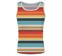 Debardeur Gainant Homme, Débardeur D'Été Homme, Débardeurs D'Été sans Manches pour Débardeurs Graphiques T-Shirts de Sport sans Manches Coupe Standard Col Rond Respirant Et Confortable (Red L)