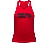 GORILLA WEAR Homme Débardeur de Fitness Classique T shirt, Rouge, M EU