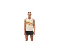 Hoka Débardeur Race Day Singlet Homme Blanc/Multicolore Taille S