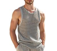 Debardeur Homme Blanc, Débardeur Slim Pour Homme Avec Fermeture Éclair Confortable Extensible Et Décontracté Ce Débardeur Sans Manches Est Idéal Au Quotidien Au Printemps Et En Été Ainsi Que Pour