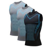 Debardeur Homme Blanc North Alpine Compression Vest Men, Northpower ressent Le Pouvoir la Confiance, la Forme et du contrôle Respirants Et éVacuant L'Humidité sans Manches Running Fitness Violet s XL