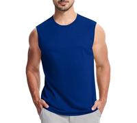 Débardeur Homme Coupe Standard Col Rond Couleur Unie Été,Chemise Homme De Plage Ample,T-Shirts Coton sans Manches,Tee Shirt Extérieur Fitness,Gilets sans Manches Haut 2026