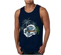 Debardeur Homme Débardeurs Homme Débardeur Blanc Vetement Noir Tshirt Col V Lot Tee Shirt Grande Taille Maillot Sport T Coton Gainant Palmiers Tank Top Musculation XXL sans Manche Basketball Dos