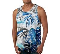 Débardeur Homme Ete Casual Chic Débardeurs Homme Hawaienne Imprimée Plage Debardeur Homme Sport Debardeur Homme Ample Debardeur Homme Musculation Sudation Fitness Debardeur Sauna Homme Respirant