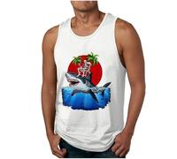 Débardeur Homme Maillot De Corps Homme Maillot Sport Tee Shirt Blanc Coton sans Manche Gilet T Vetement Debardeur Cotelé Basket Extensible Gilets Compression XL Caraco Été Manches Gainant Tshirt sous