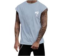 Débardeur Homme Oversize sans Manche Couleurs Unie Col en V Coupe régulière Maillot De Corps Vêtements pour Marcel pour Un Usage Sportif Quotidien Débardeur Henley pour Homme