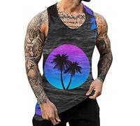 Débardeur Homme Oversize sans Manche Grande Taille Couleur Unie Ete Léger Tank Top Stringer Sport Gilet Haut pour Un Usage Sportif Quotidien Debardeur Homme Coton Marcel
