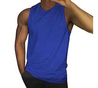 Debardeur Homme Respirant Amincissant Coton Marcel Eté Sport Débardeur Gilet Fitness sous Vetement Uni Undershirt Imprimé Blanc Débardeurs M-4XL