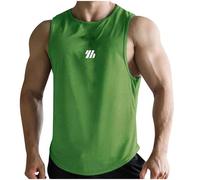 Debardeur Homme Respirant sans Manche Musculation Marcel Coton Sport Maillot De Corps sous Vetement Amincissant Imprimé Gilet Uni Débardeurs Compression 3XL Undershirt