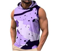 Débardeur Homme Sports Tee Shirt Capuche avec Cordon élastique sans Manches T-Shirt Sport pour Un Style Athlétique Et Tendance Parfait pour La Musculation Le Fitness Et Le Quotidien