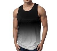 Débardeur Homme Stretchy Coton Sans Manches Shirt Lâche Maillot De Corps Chemise De Plage Classique Décontractée Crop Top Sport Homme