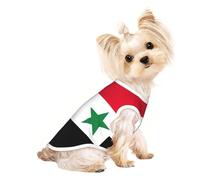 Débardeur imprimé drapeau de la République arabe syrienne pour animaux domestiques sans manches pour chiens chats vêtements extensible doux mode gilet vêtements