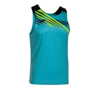 Joma T- Shirt sans Manches Elite X, Turquoise Fluo/Noir, M Homme