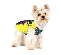 Débardeur léger avec citation ananas psychologique pour chiens de petite taille, t-shirt extensible sans manches