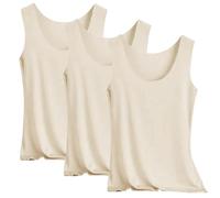 Debardeur Leger Doux-Corset Col Rond sans Manche Casual Tee Shirt Femme Grande Taille Chemise Lin Summer Top T-Shirt Respirant Blouse Slim Fit Haut Confortable Tops Courte XXXL T Shirt