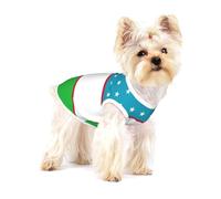 Débardeur léger imprimé drapeau de la République d'Ouzbékistan pour chiens de petite taille T-shirt extensible sans manches