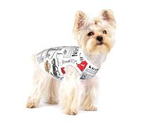 Débardeur léger imprimé I Love London pour chiens de petite taille, t-shirt extensible sans manches