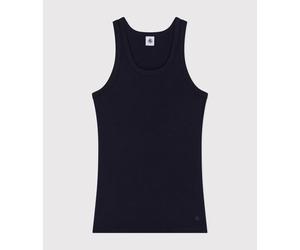 Débardeur L'iconique femme en coton uni Petit Bateau - bleu - Taille L L bleu marine