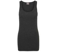 Débardeur long femme gris - Vero Moda My Soft Long - Mélange de coton bio - U cou L