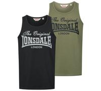 Débardeur Lonsdale Moston (x2) Vert 2XL