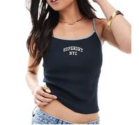 Superdry T-shirt Athletic Essential Cami – sans manches – Noir M Femme