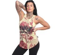 Débardeur 'Mesh Rose Urban' Yakuza Damen, French Vanilla, S