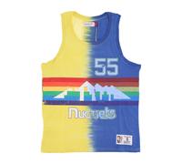 Debardeur NBA Vertical Tie Dye pour hommes Hardwood Classics No 55 Dikembe Mutombo Dennug ORIGINAL TEAM COLORS XL