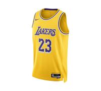 Nike Maillot NBA LA Lakers James #23 Homme - Jaune L