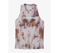 Débardeur NNormal Race 2.0 sans manches brun rougeâtre blanc femme - S
