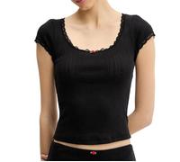 Débardeur Noir Femme Tommy Hilfiger Pointell M