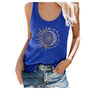 DéBardeur pour Femme - Col Rond Haut Fluide Femme Chic DéBardeur Et Caraco Fitness Doux Confortables Camisole Respirant Plage Vacances