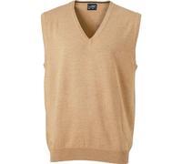 Débardeur Pull Sans Manche Col V - Homme - Jn657 - Beige