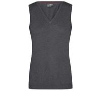 Débardeur Pull Sans Manches Col V - Femme - Jn656 - Gris Anthracite
