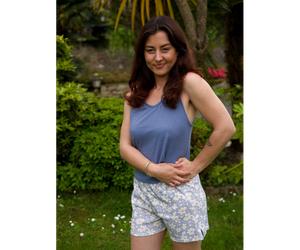 Débardeur pyjama rossignol bleu lavande