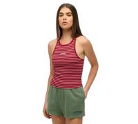 Débardeur rayé à dos nageur et logo femme Superdry Essential Rouge XS