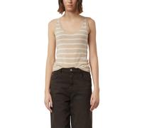 Débardeur rayé en maille fine de cachemire femme COMMA Beige 36