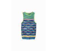 Débardeur rayures maille femme Desigual Bleu XL