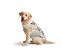 Débardeur respirant sans manches avec imprimé lapin pour grands animaux de compagnie T-shirt confortable et léger