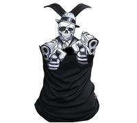 Débardeur Rockabilly Punk Rock Bébé Femme Schwarz Crime Gun Skull - Noir - X-Large