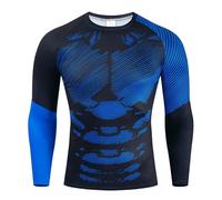 Debardeur Running Homme, Body Gainant Tshirt Compression Homme Manche Longue T-Shirt Maintien Dos Compression Homme Sudation Homme Haut Vêtements de Compression Homme Sports Shirt